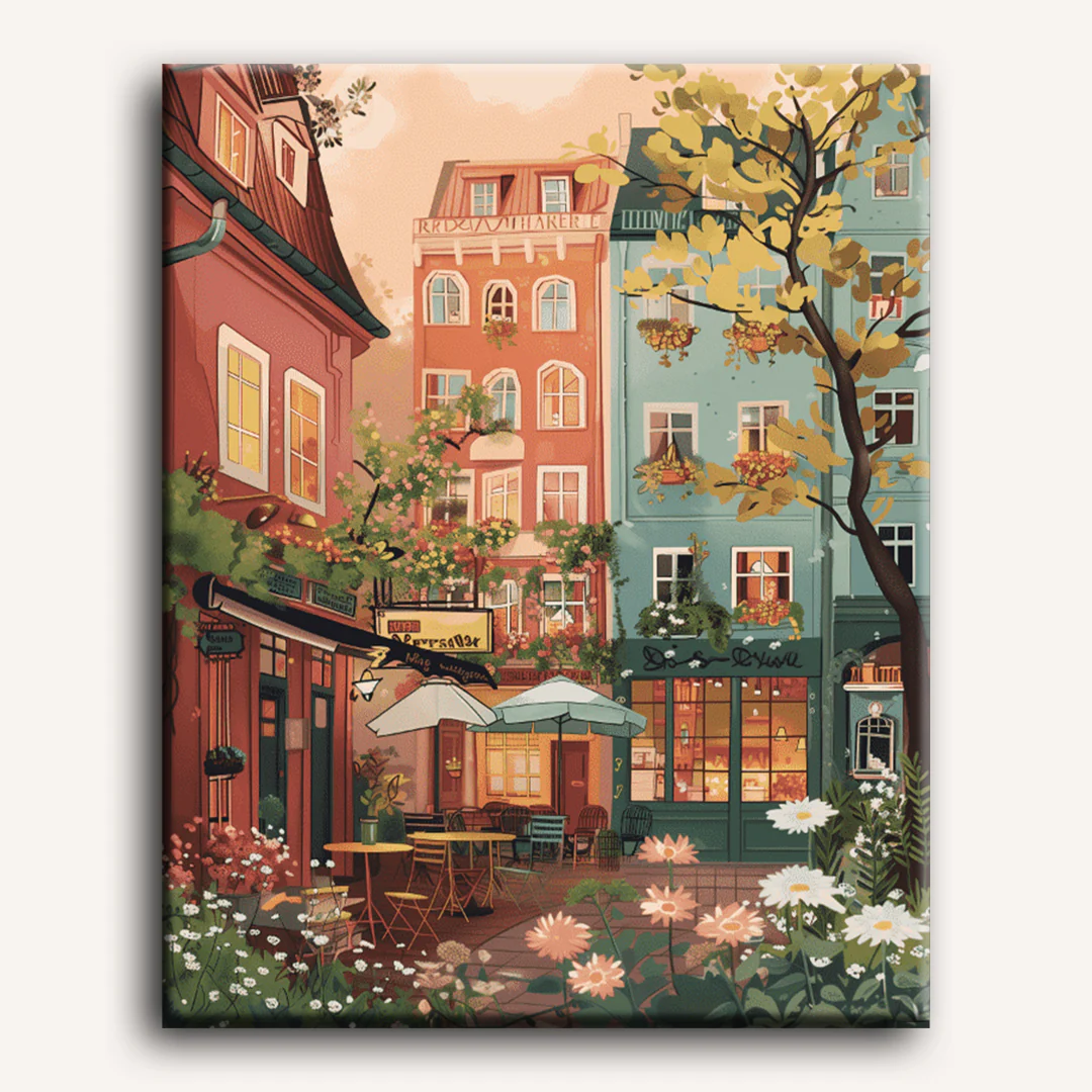 Urban garden | Paint by Number - Image 2