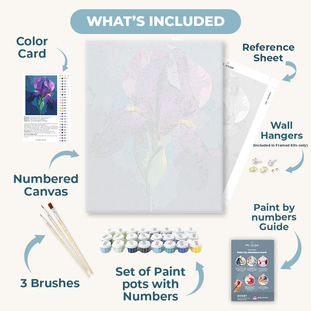 Velvet Iris | Paint by Number - Image 3