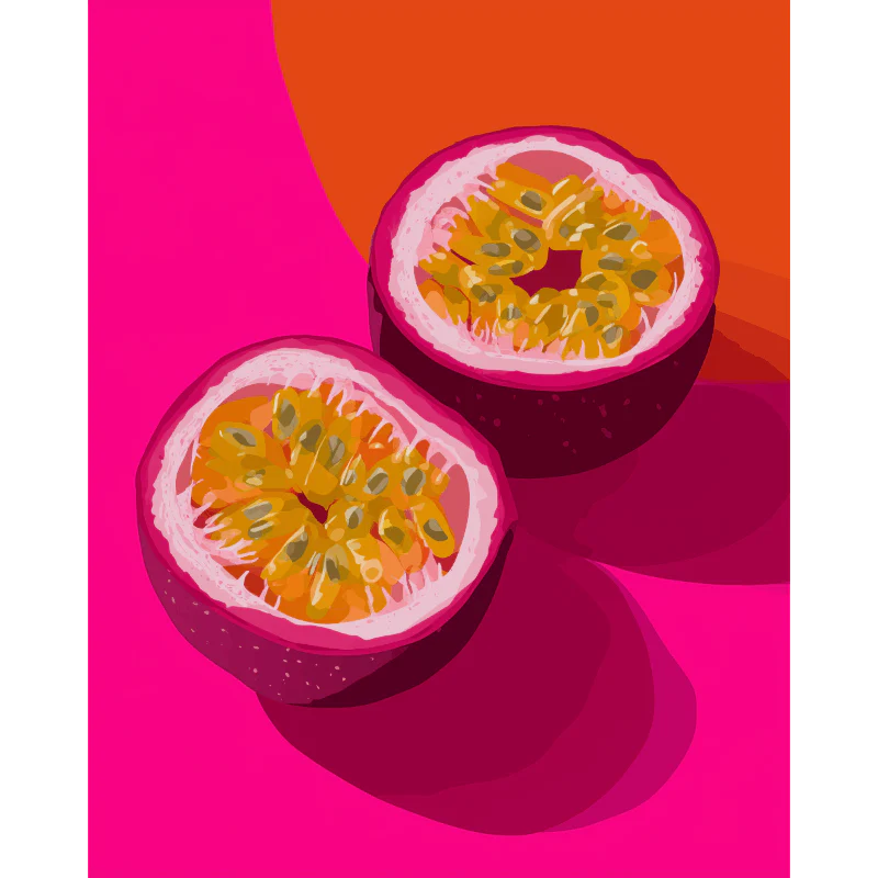 Vivid Passion Fruit | Paint by Number