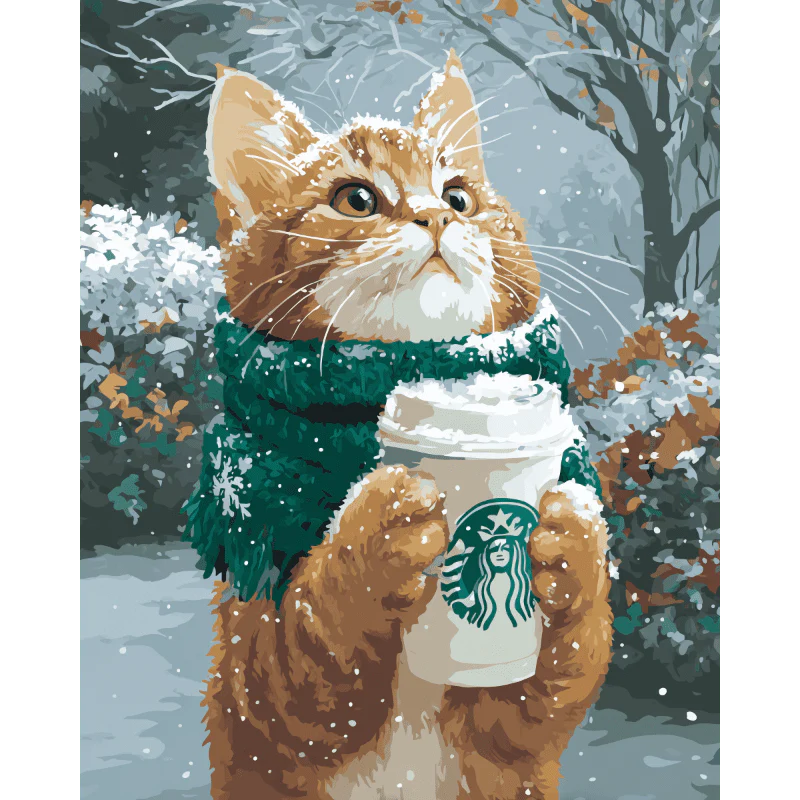 Warm paws | Paint by Number