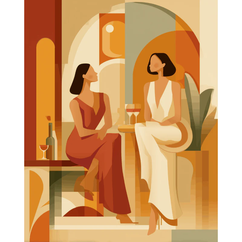 Women Chit Chat | Paint by Number
